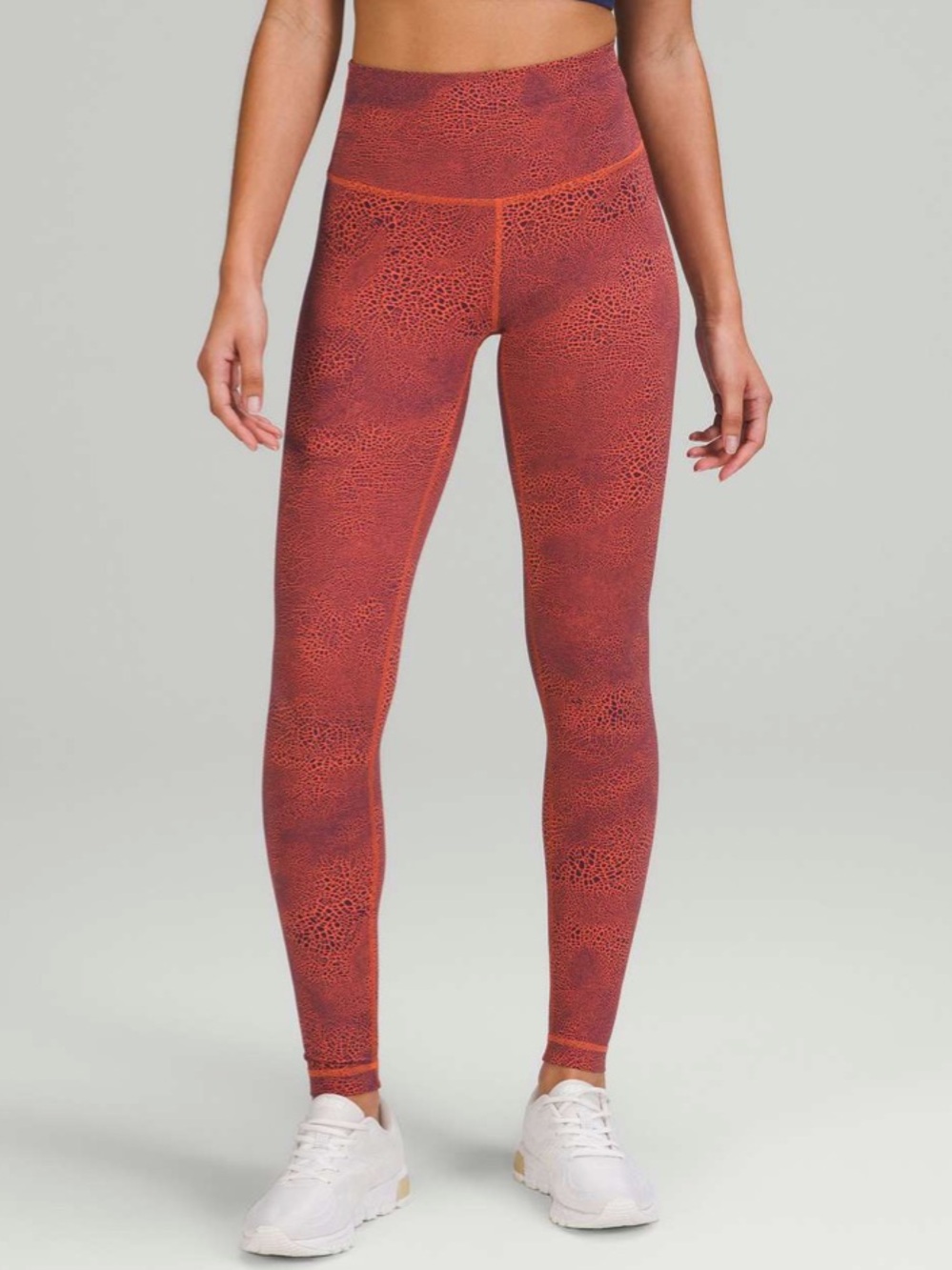 Lululemon Wunder Train High-Rise
Tight in Crackle Glaze Vintage Orange Larkspur